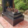 Mộ đơn ốp đá granite đen ấn độ tại thanh trì