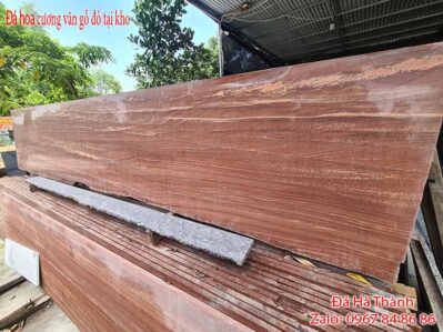 Đá hoa cương vân gỗ đỏ tự nhiên