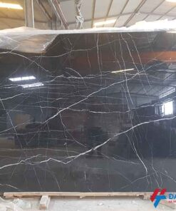 Đá marble tự nhiên đen chỉ trắng