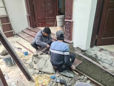 Thi công tam cấp 1 bậc tại Thanh Xuân