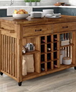 Bàn Đảo Bếp Có Bánh Xe