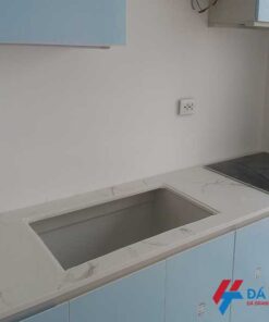Thi công đá nhân tạo ốp bếp tại chung cư iris Gaden Phố trần hữu dực
