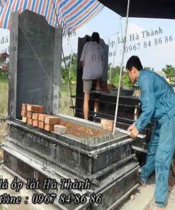 thi công đá ốp mộ tại hải dương