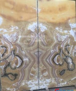 Tranh đá onyx ốp tường phòng khách